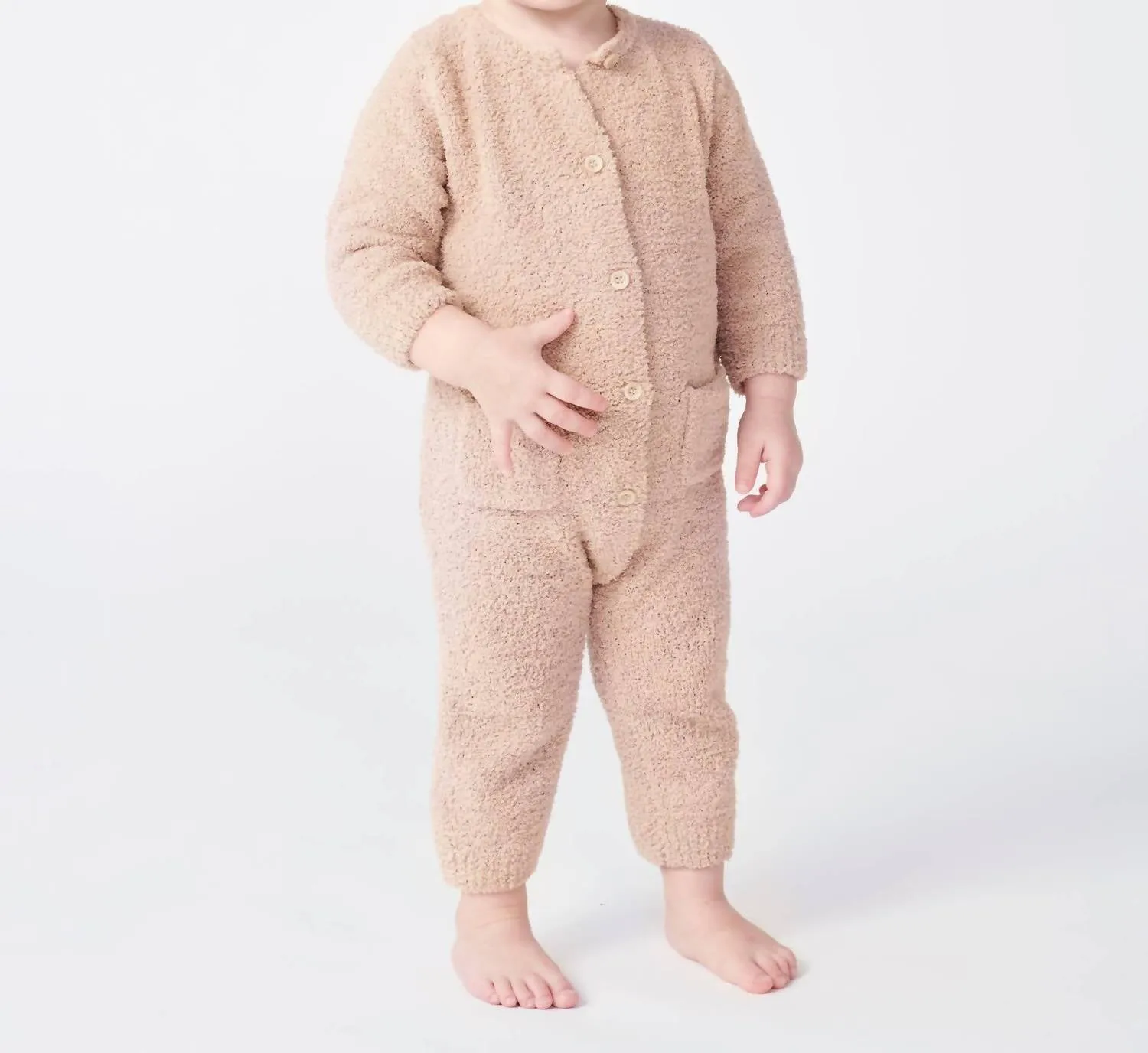 7Am Enfant - Fuzzy Long Sleeve Romper