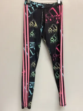 Adidas Size 14 Black & Pink Big Girls Leggings