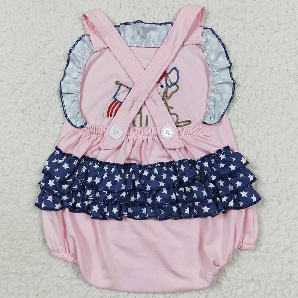 Baby Boys Rompers 4th of July Dog Blue Rompers SR0331 SR0332