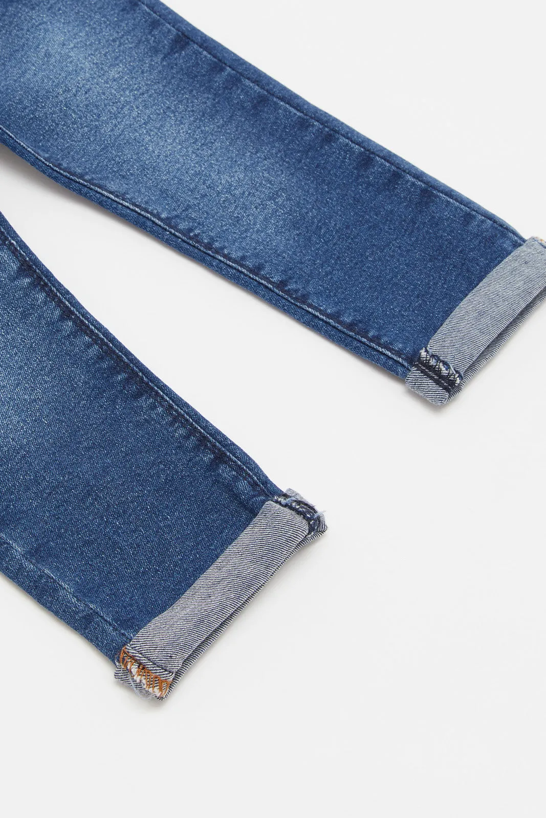 Baby Girls Blue Slim Fit Jegging
