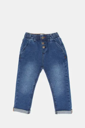 Baby Girls Blue Slim Fit Jegging