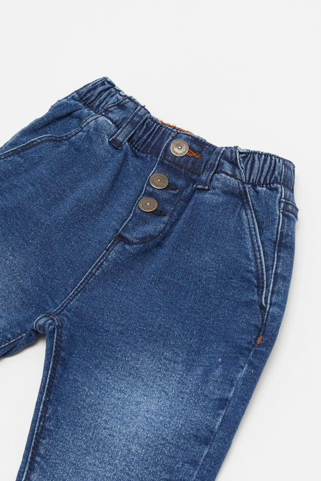 Baby Girls Blue Slim Fit Jegging