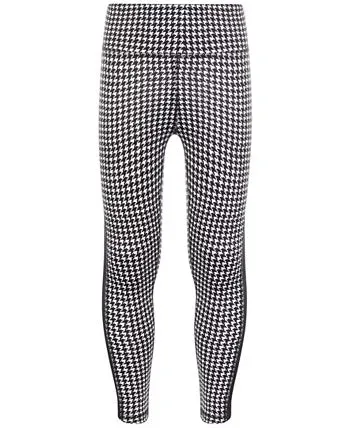 Big Girls Houndstooth-Print Leggings with Scrunchy