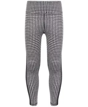 Big Girls Houndstooth-Print Leggings with Scrunchy