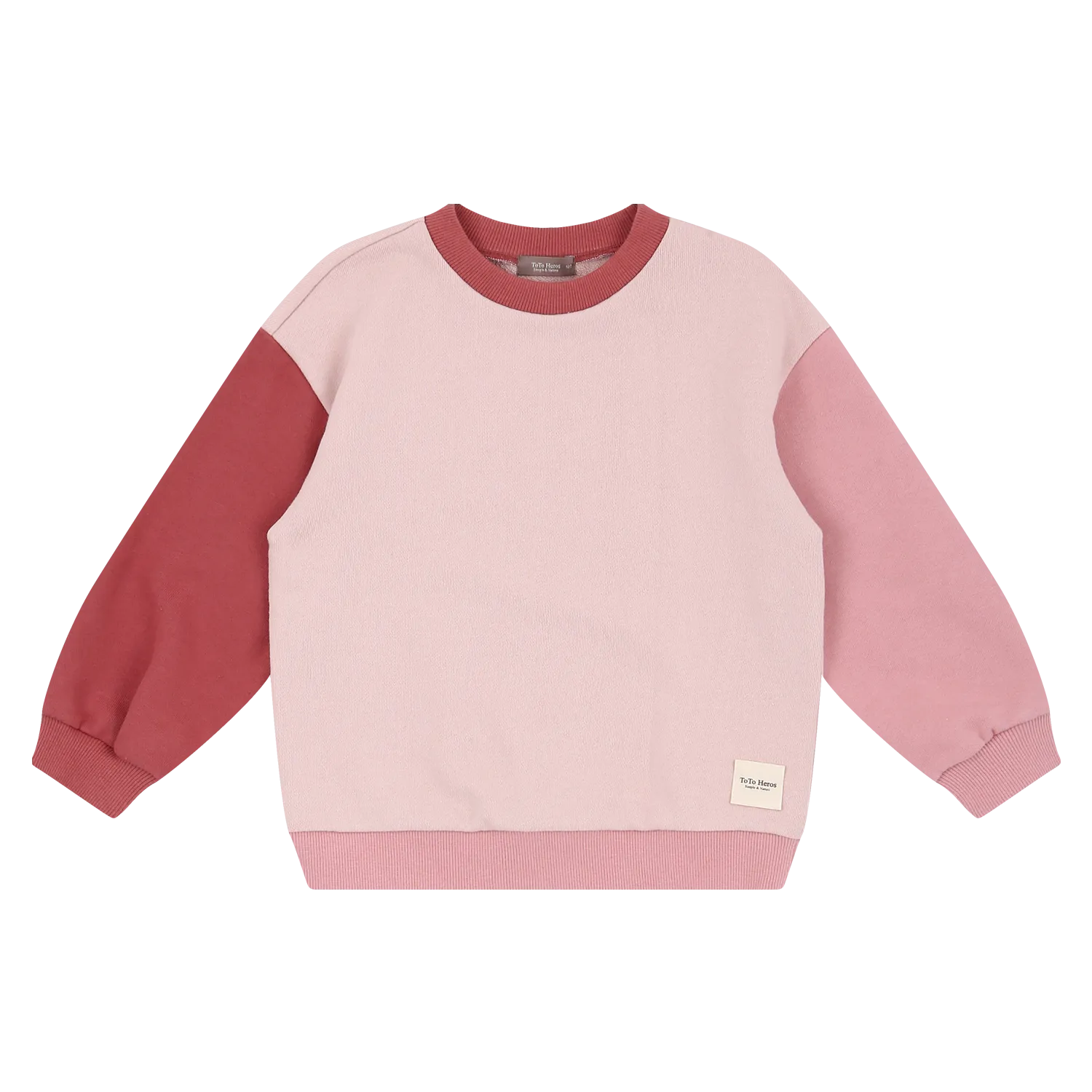 Block Sweatshirt-Pink