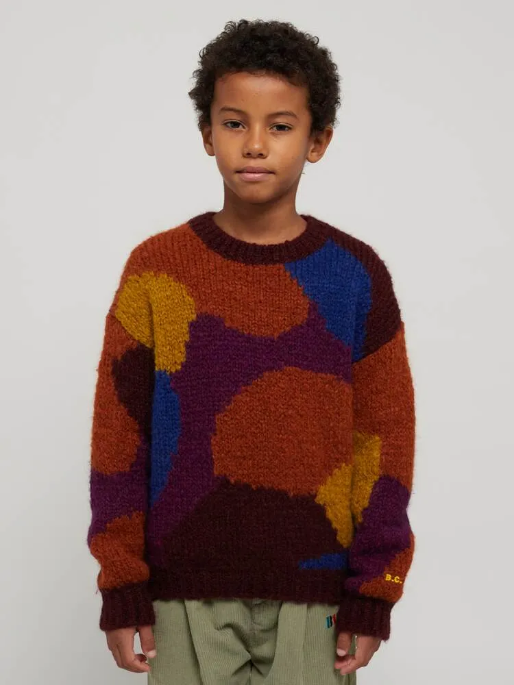 Bobo Choses intarsia sweater, multicolored