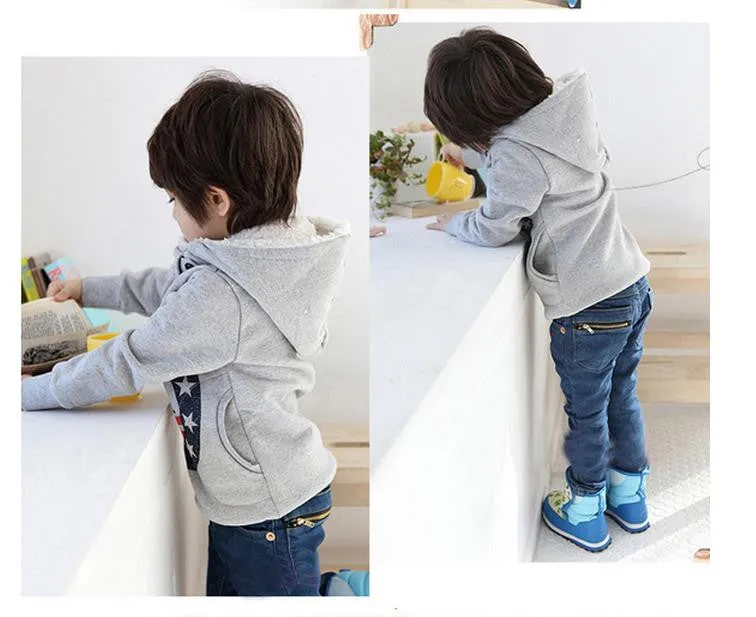 Boys Hoodies fashion lovely thick warm kids hoodies boys long sleeve t-shirts children tops for autumn and winter
