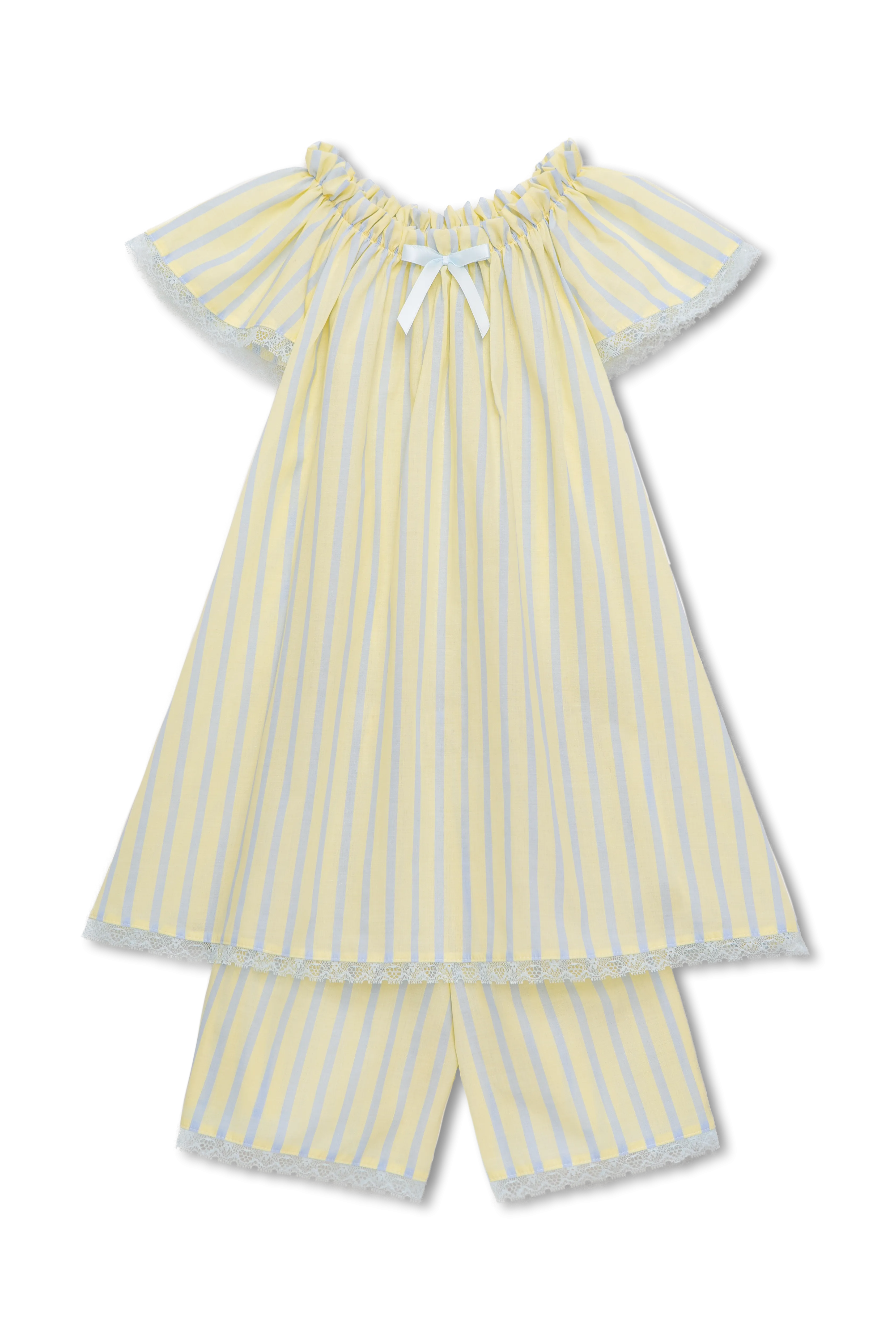Yellow Striped Childrens Pyjama Set by CARITA