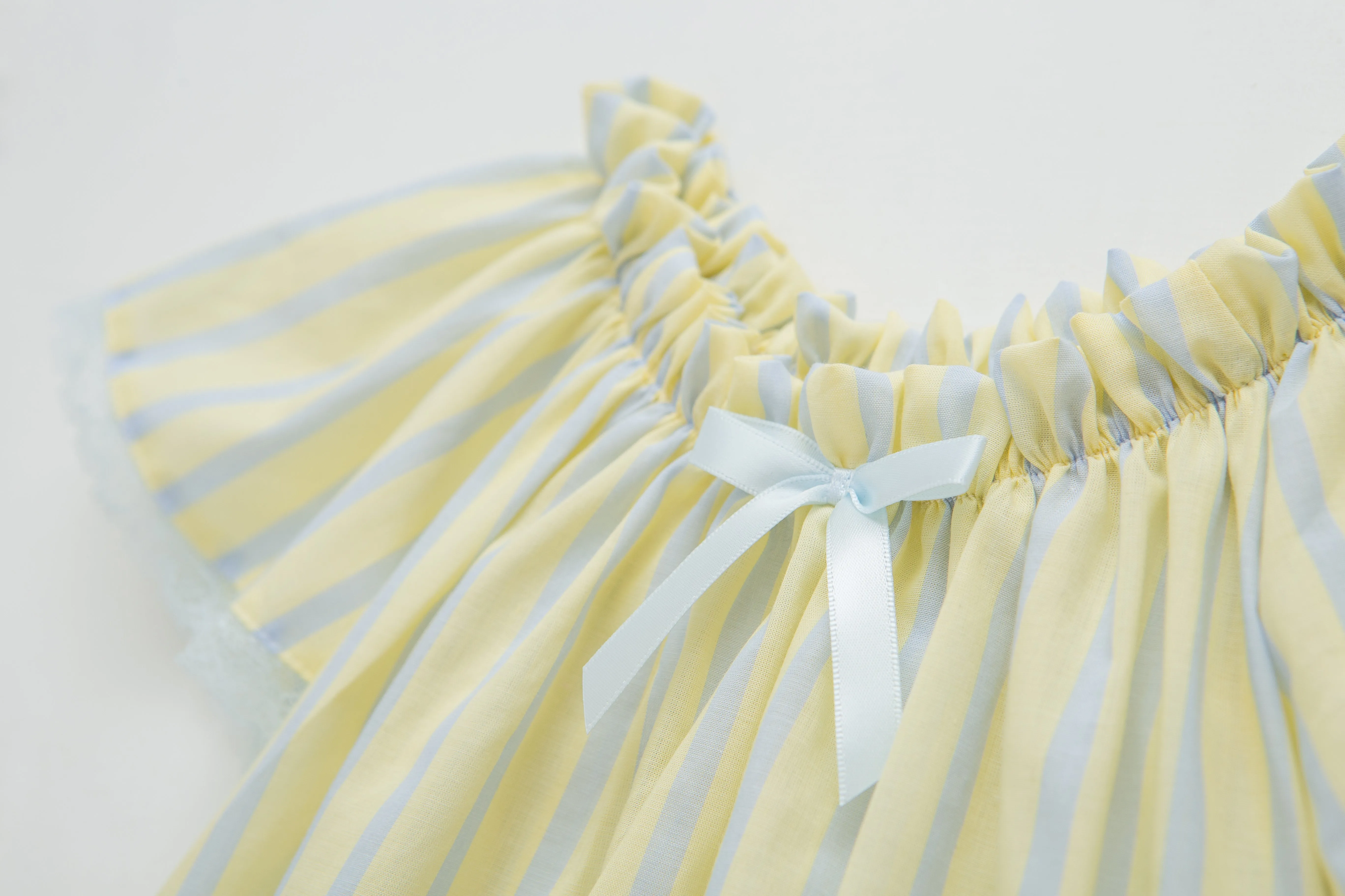 Yellow Striped Childrens Pyjama Set by CARITA