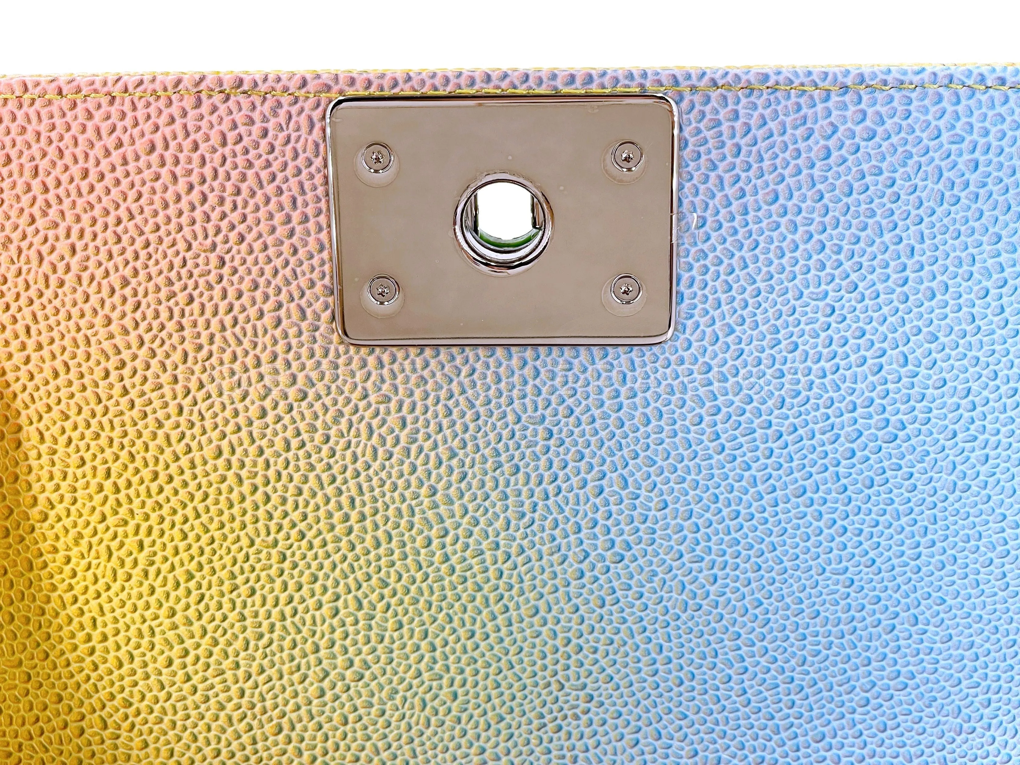Chanel 17C Rainbow Caviar Coco Cuba Small Boy Flap Bag