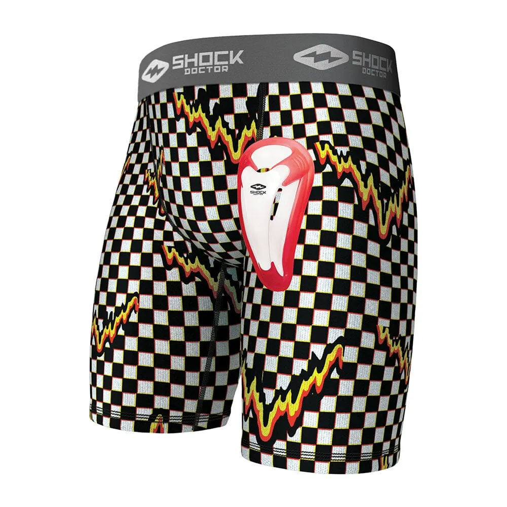 Checker Core Compression Short with Bio-Flex Cup