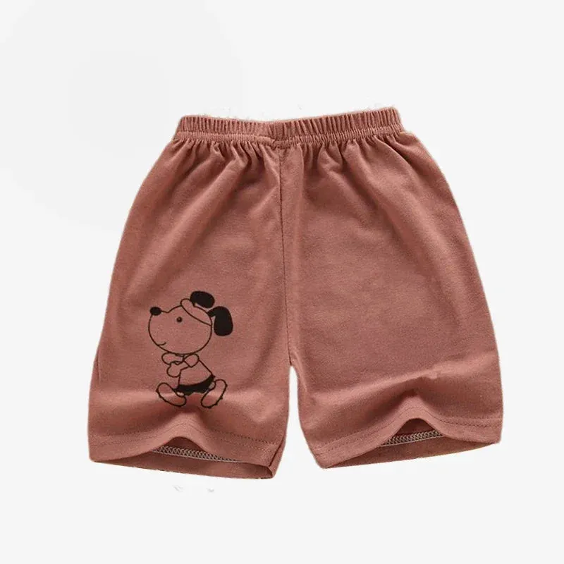 Children Shorts for Boys Girls Kids Clothes Cotton Solid Breathable Summer Baby Short Pants Casual Sports Beach Shorts Elastic