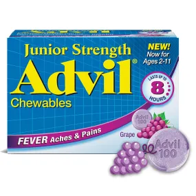 Children's Advil Junior Strength 100mg Chewable Grape Tablets 24 Count