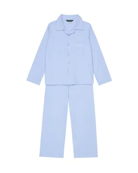 Children's Brushed Cotton Pyjamas - Blue