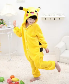Children's Pokemon Laughing Pikachu Kigurumi