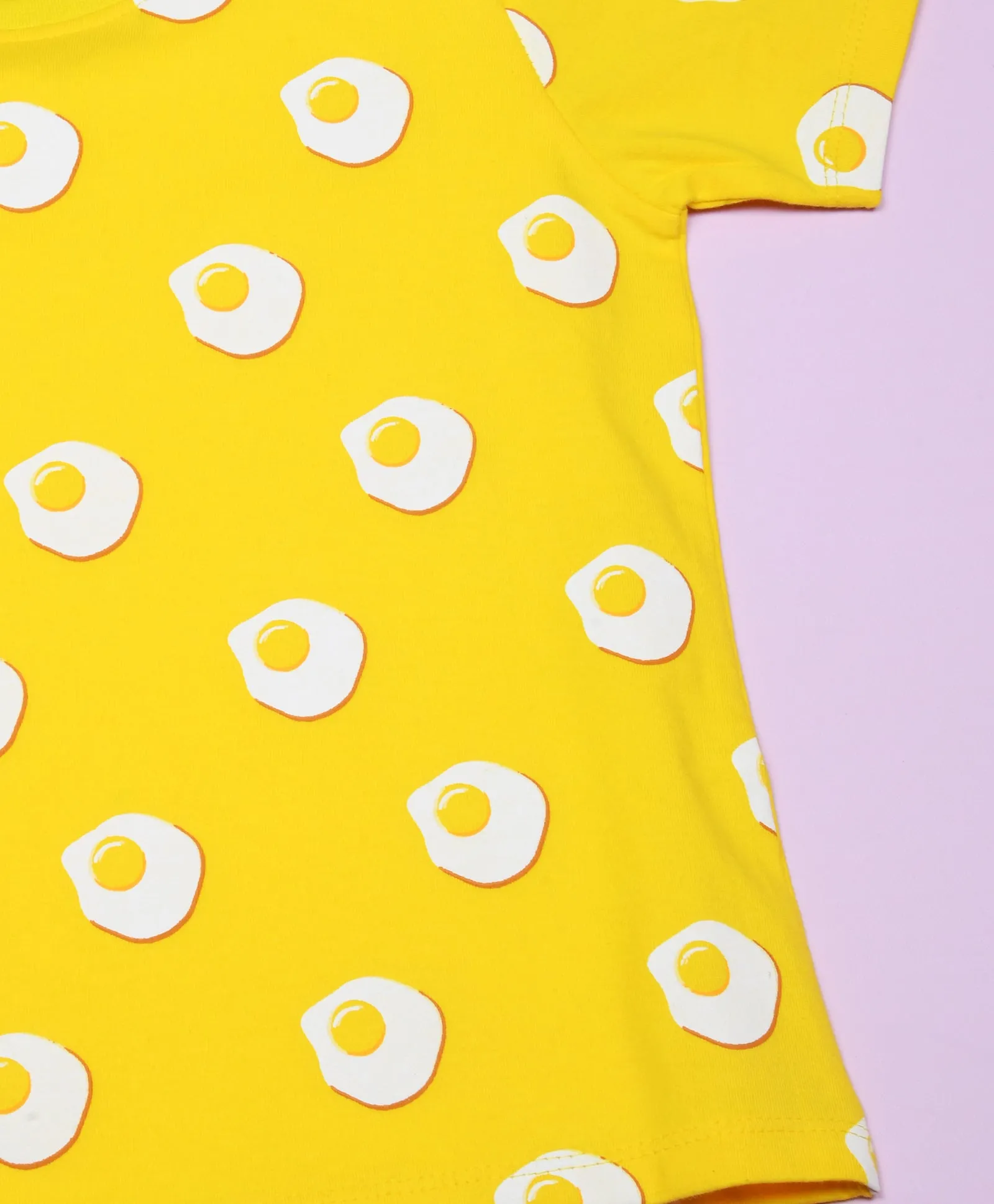 Eggs Pattern Half Sleeves T-Shirt & Shorts Set