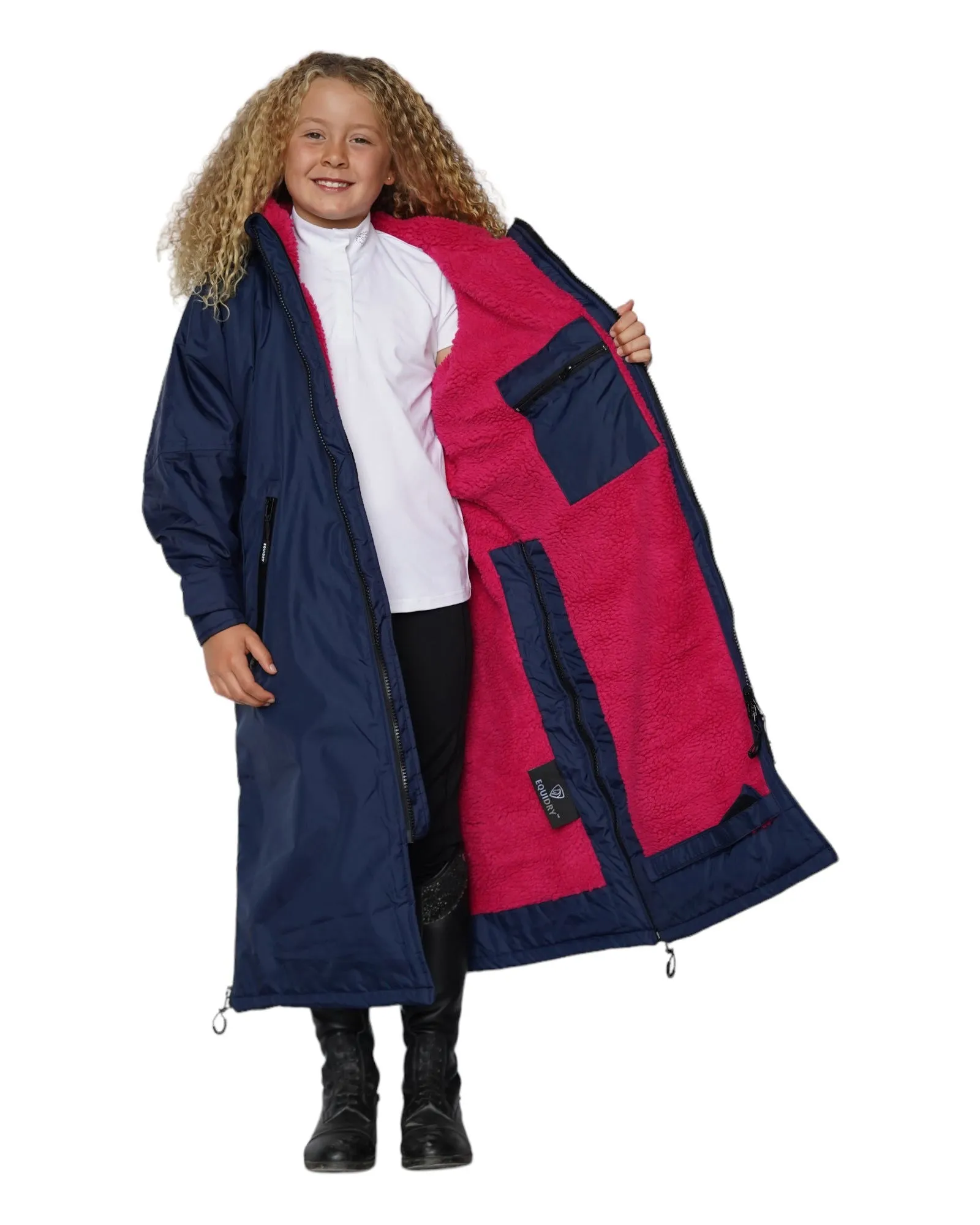 EQUIDRY | All Rounder Original Children's | Navy/Raspberry