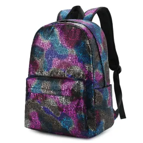 Fashion Letter Printing Backpack Quality Rucksack for Girls Boys