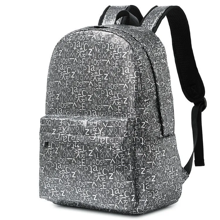 Fashion Letter Printing Backpack Quality Rucksack for Girls Boys