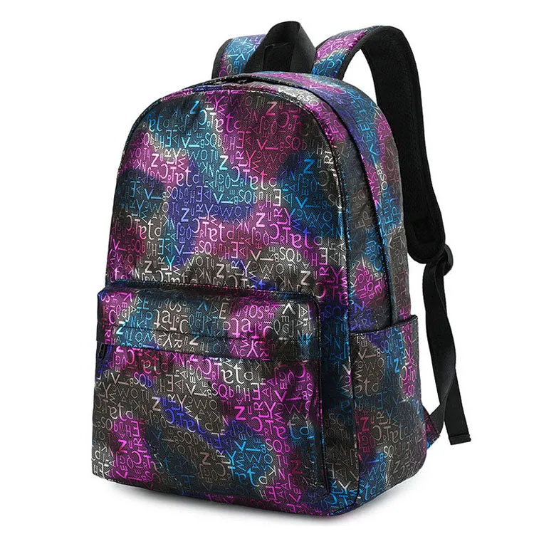 Fashion Letter Printing Backpack Quality Rucksack for Girls Boys