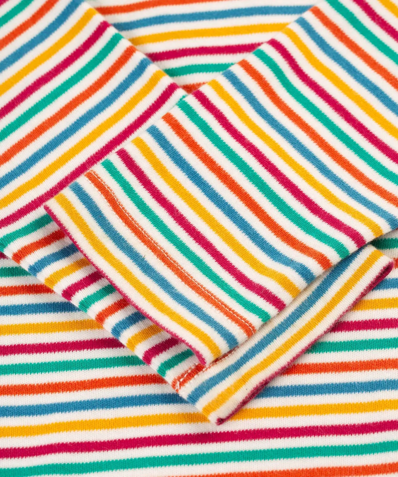 Frugi Lucia Top - Lingonberry Multi-Stripe