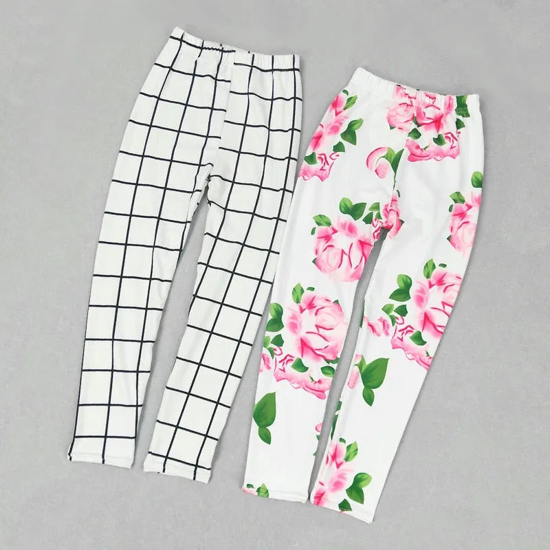 Girls Leggings Fashion Print Girls Pants 2020 Kids Clothes Sweet Slim Leggings Girl Trousers Children Clothing