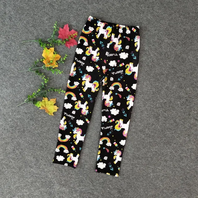 Girls Leggings Fashion Print Girls Pants 2020 Kids Clothes Sweet Slim Leggings Girl Trousers Children Clothing