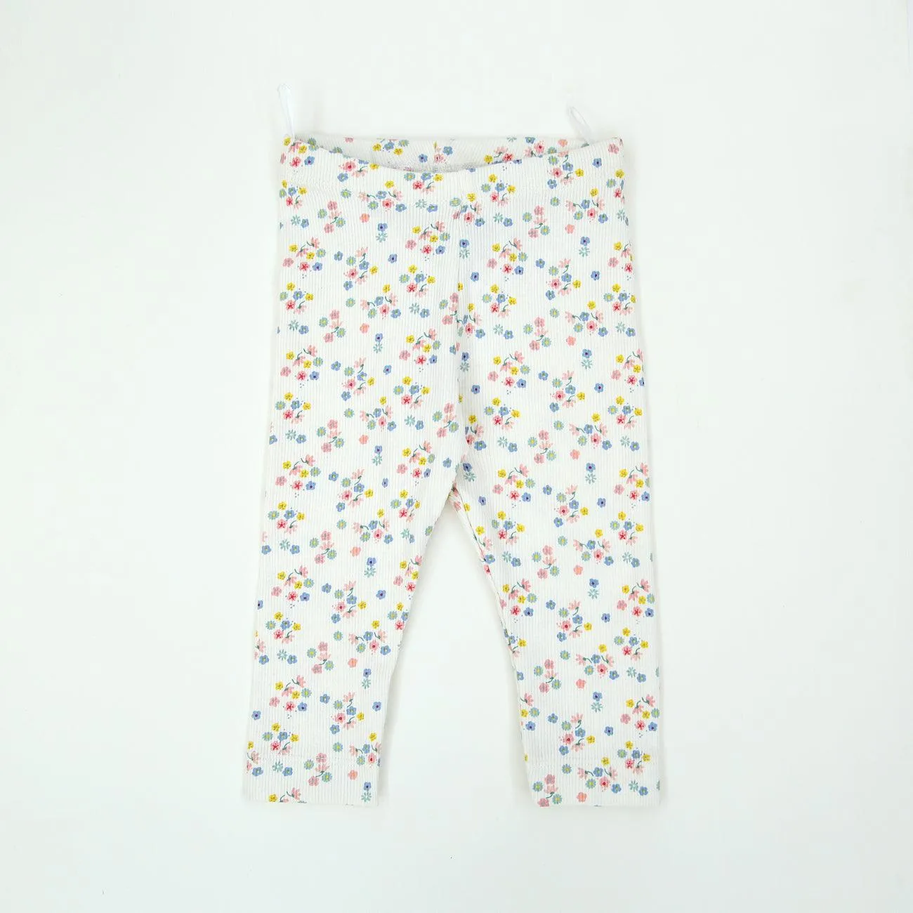 Imported All-Over Color Full Printed Soft Cotton Rib Legging For Girls (LE-11550)