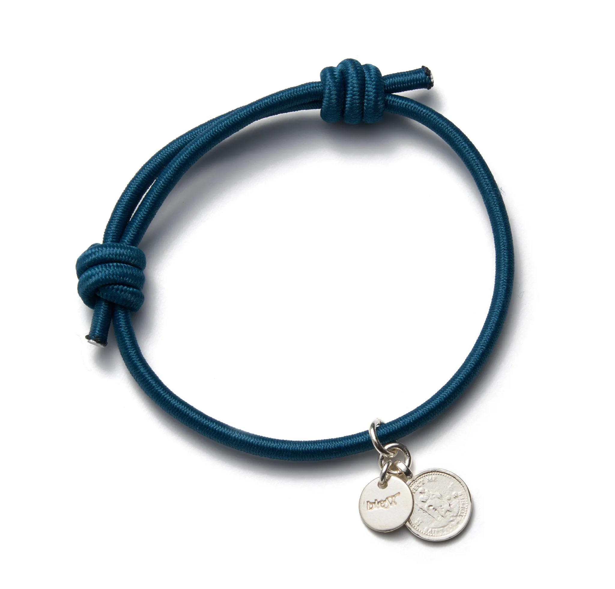 KNOT BRACELET STEEL BLUE