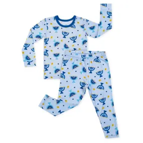 Long-Sleeve Pajama Set Menorah