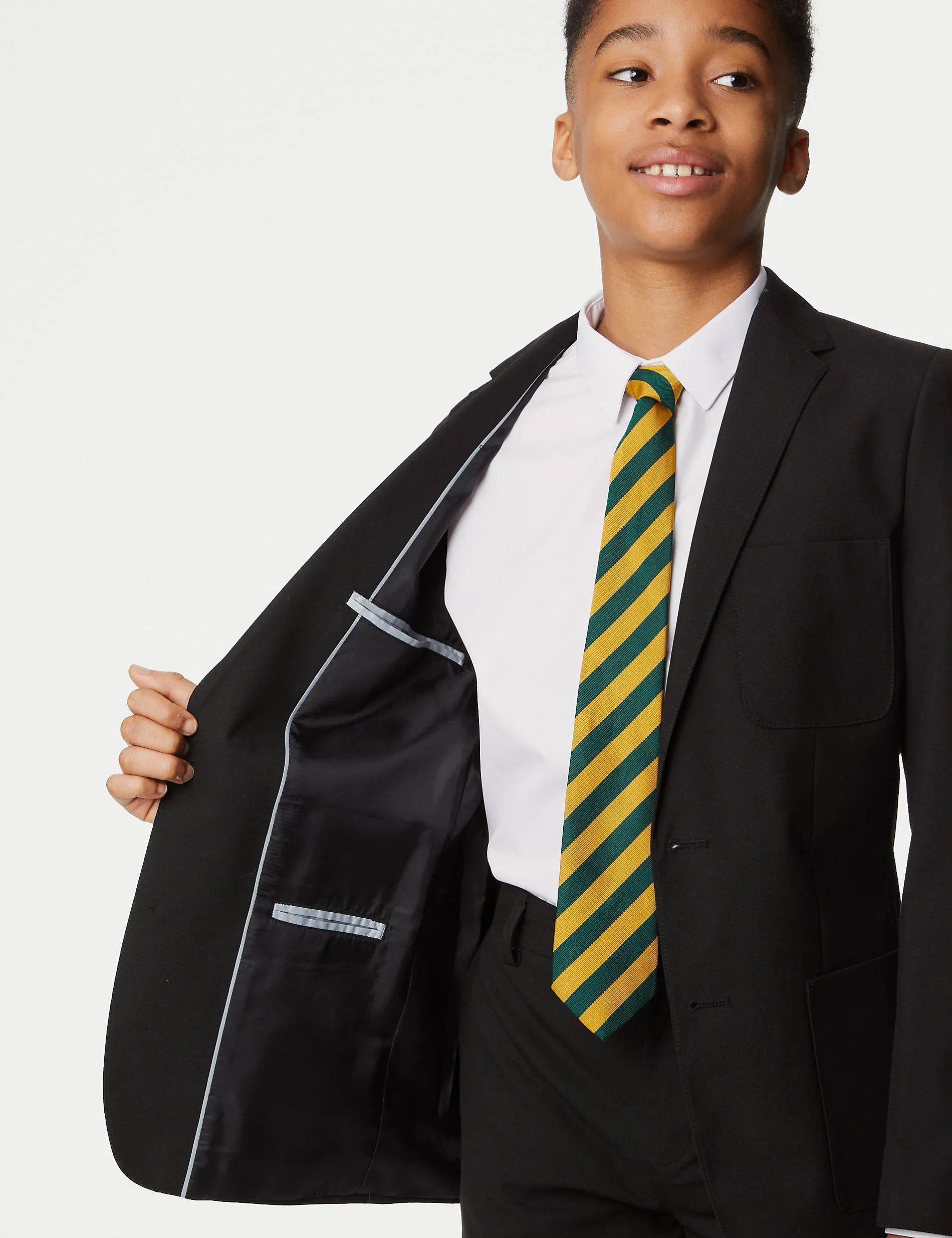 Marks & Spencer Slim Fit School Blazer for Boys (9-18 Years) Black