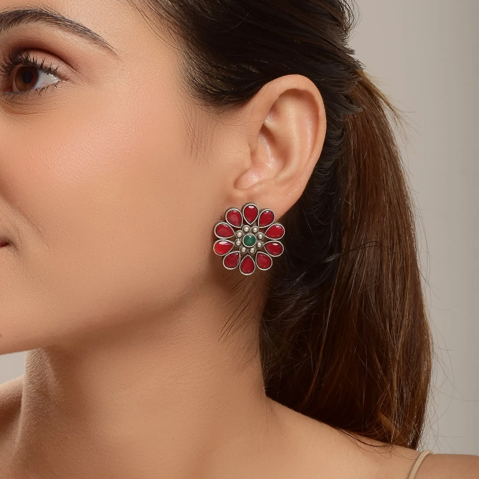 Misha Flower Shaped Studs