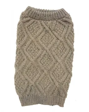 Outdoor Dog Fisherman Dog Sweater - Taupe - XX-Large - (29"-34" Neck to Tail)