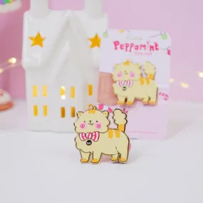 Peppamint the Cat Enamel Pin | Cute Kawaii Cat Pin Badge | Collectible Cat Lover Accessory