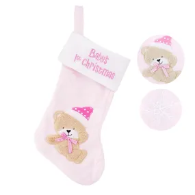 PINK BABY STOCKING