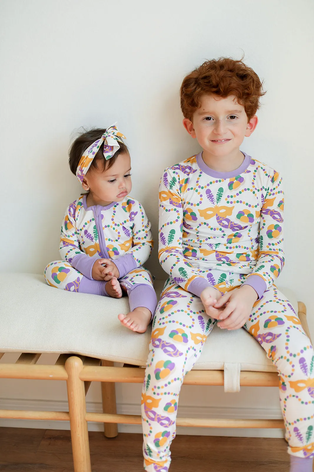 Southern Slumber Bamboo Pajama Set - Mardi Gras