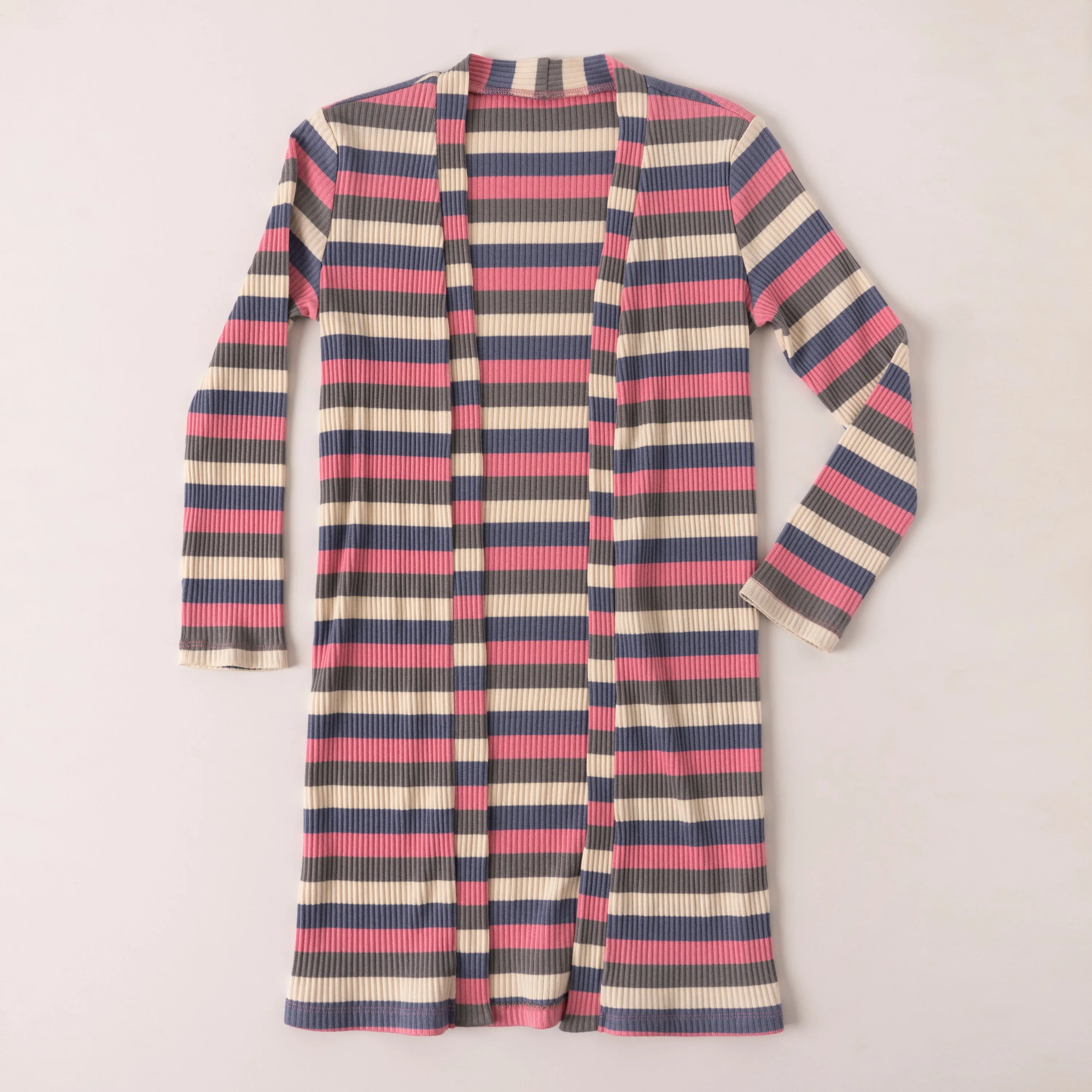 Stripe Long Cardigan