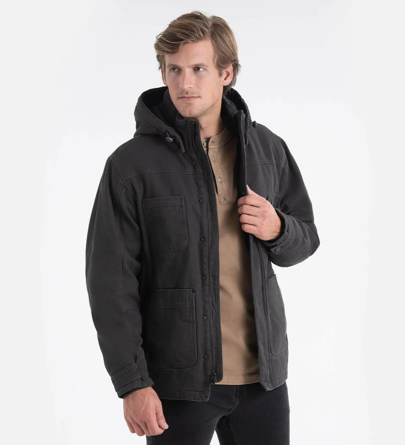 Premium Heavyweight Stone-Washed Canvas Insulated Jacket by Thorogood Iron River