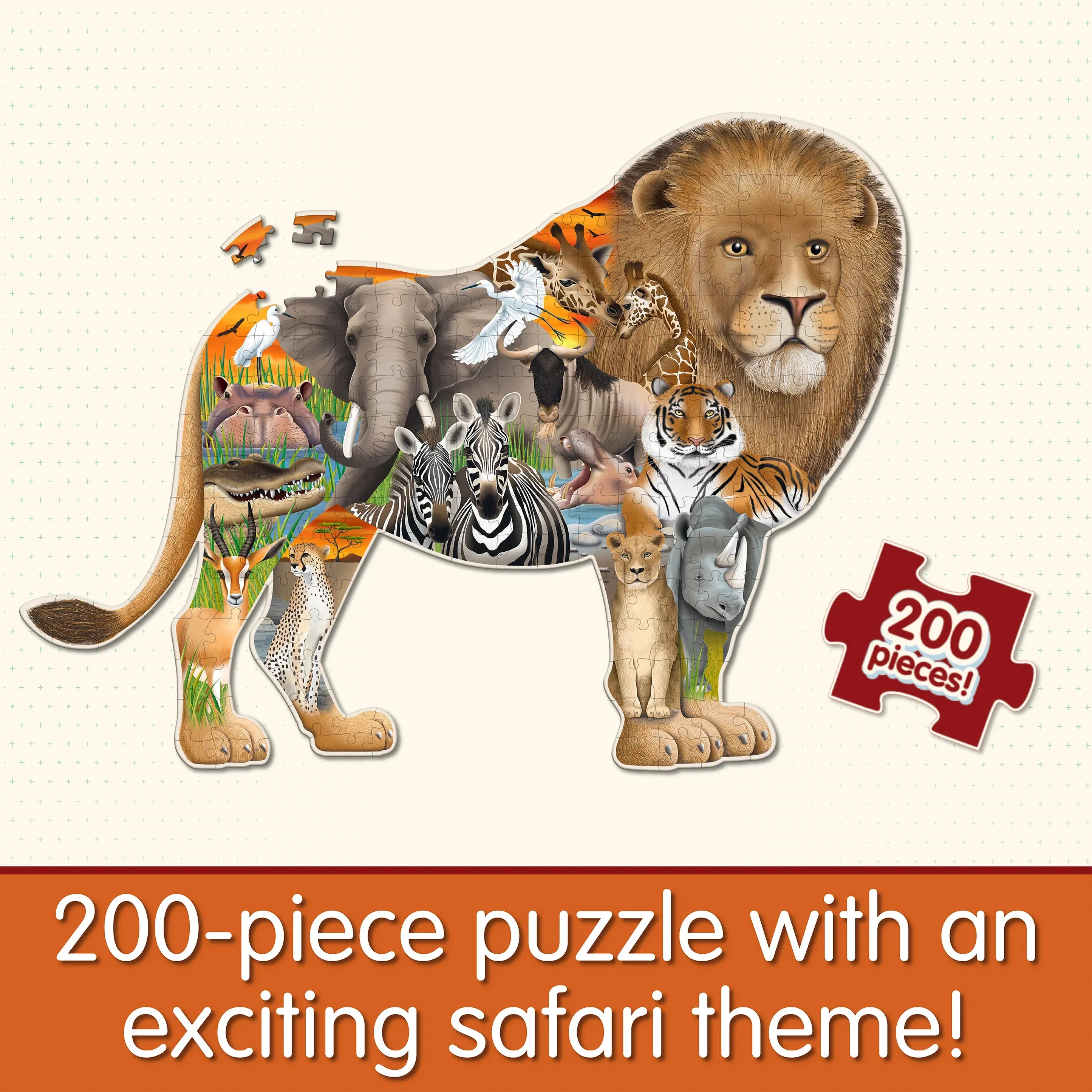 Wildlife World Safari 200 Pcs Jigsaw